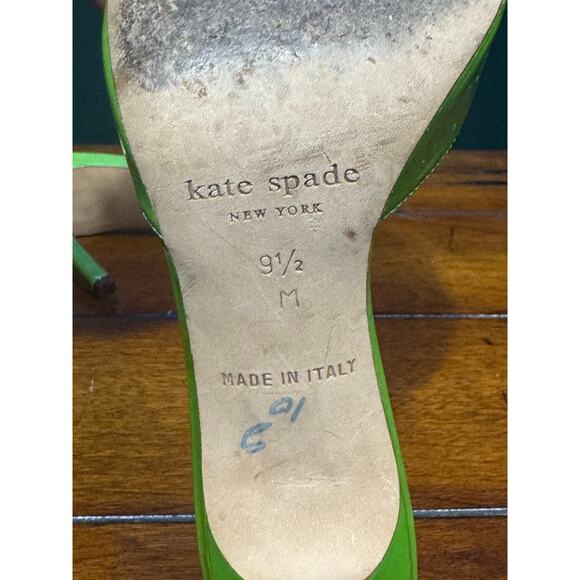 Vintage Kate spade stilleto open toe heels size 9.5 - Picture 5 of 8